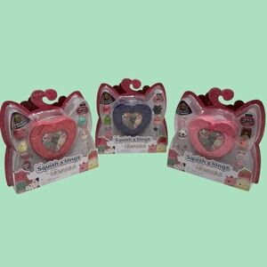 Squishmallow Squish-a-Longs Series 2 Valentine’s Set Lot of 3 NEW